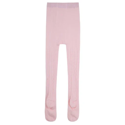 Ribbed Tights - Pale Pink - Image 2