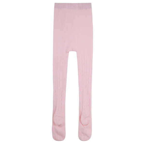 Ribbed Tights - Pale Pink - Image 2