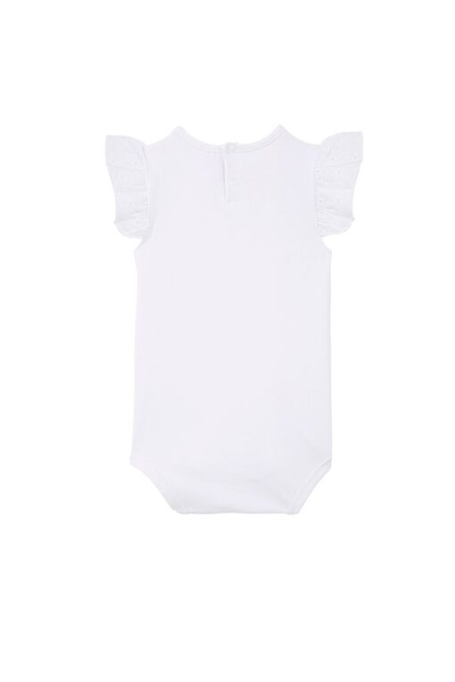 White Broderie Frill Bodysuit - Image 3