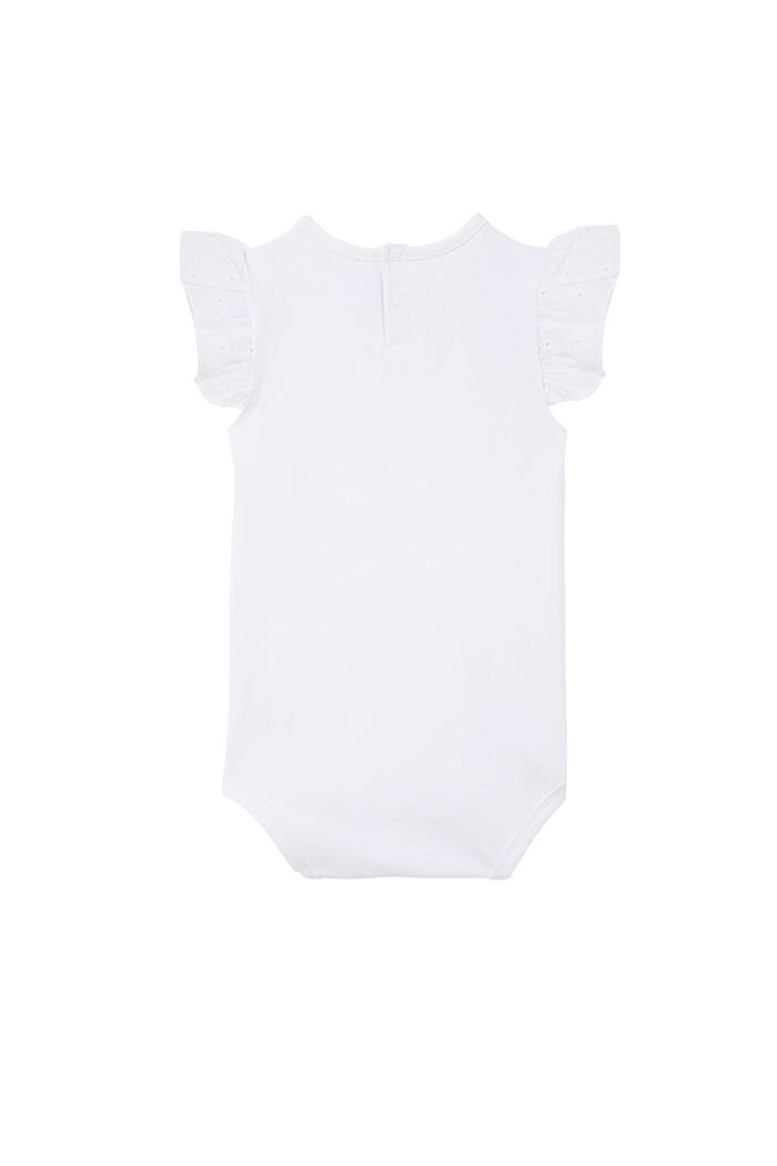White Broderie Frill Bodysuit - Image 3