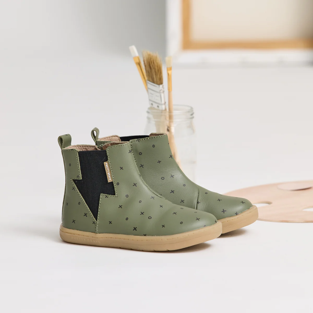 Khaki XO Electric Boots - Image 2