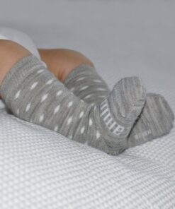 Snowflake Knee High Merino Socks