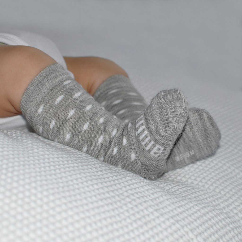 Snowflake Knee High Merino Socks