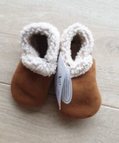 Tan Lambskin Booties