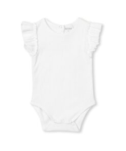 Bodysuit Ribbed - White (size 00 only)