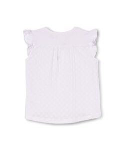 Alternative view of Tee - White Broderie Back (size 7 only)