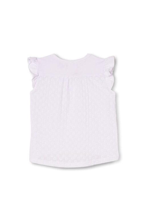 Tee - White Broderie Back (size 7 only) - Image 2