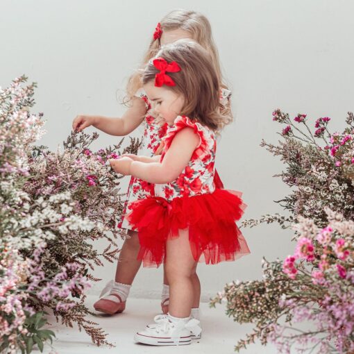 Camilla Floral Tutu Romper Dress - Image 4