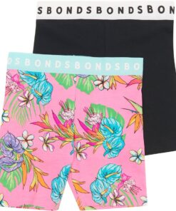 Paradise - Black, Hipster Bike Shorts - 2 pk