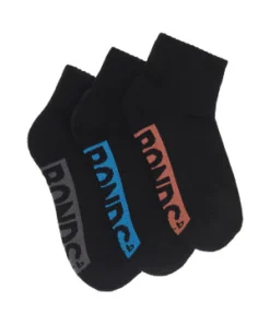 Logo Cushioned Quarter Crew Socks - 3 pack