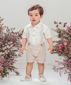 Finley Linen Suspender Shorts
