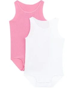 Scuba Pink/White Wondercool Eyelet Singletsuit