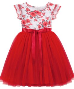 Camilla Floral Tutu Dress - Short Sleeve