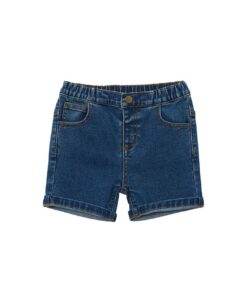 Stone Wash Denim Shorts by Milky
