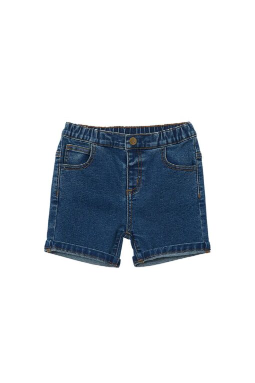 Stone Wash Denim Shorts by Milky