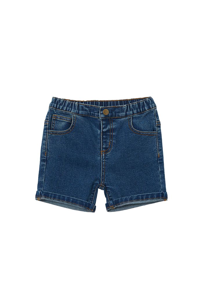 Stone Wash Denim Shorts by Milky