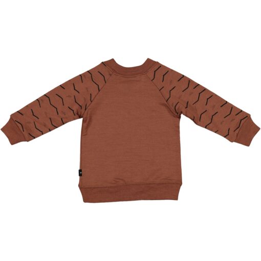 Russet Merino Beatnik Crew Sweatshirt  (size 6-7yrs only) - Image 2
