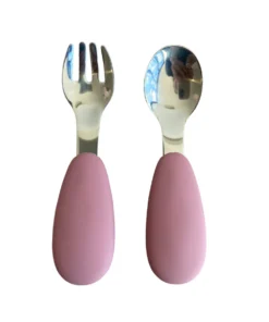 Alternative view of Cutlery Set Metal/Silicon - Petite Eats