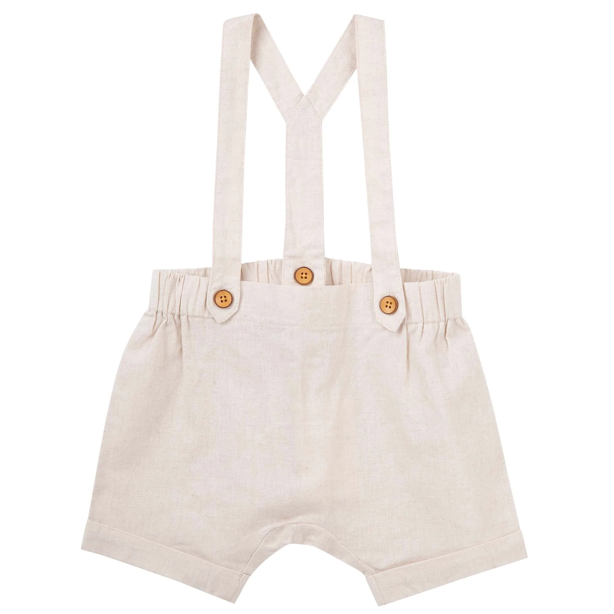 Finley Linen Suspender Shorts - Image 2