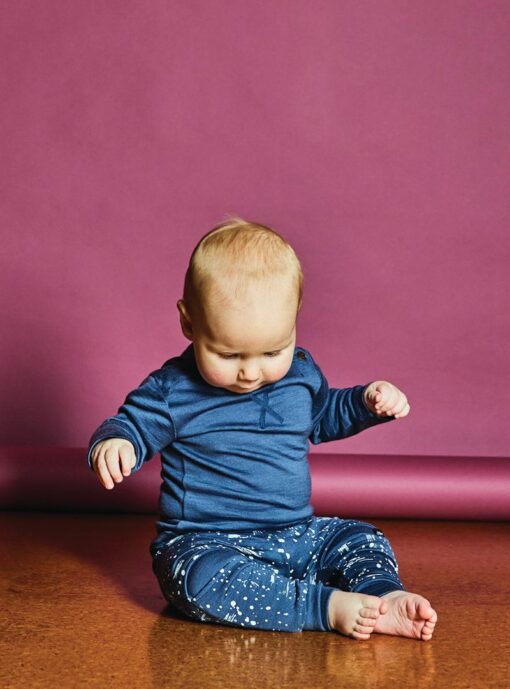 Merino Wyatt Longsleeve Tee - Storm - Image 2