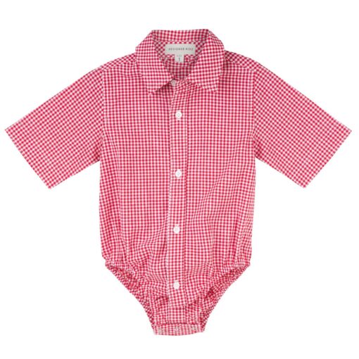Jackson Gingham Shirt Romper