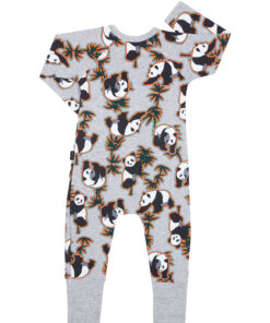 Alternative view of Grey Panda Bonds Wondersuit