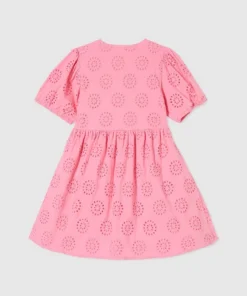Alternative view of Broderie Dress - Pink