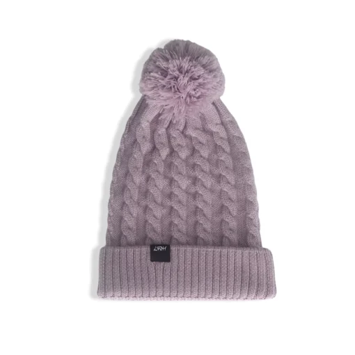 Merino Knit Beanie - Lavender - Image 2