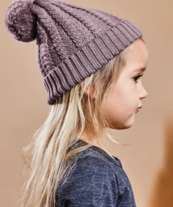 Merino Knit Beanie - Lavender