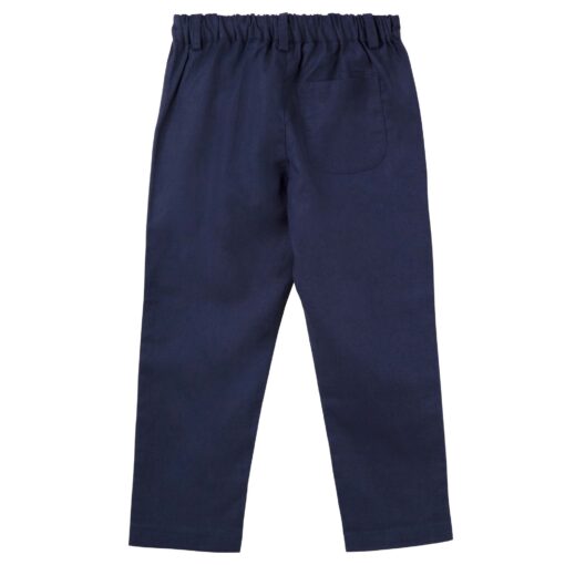 Finley Linen Pants - Navy - Image 3