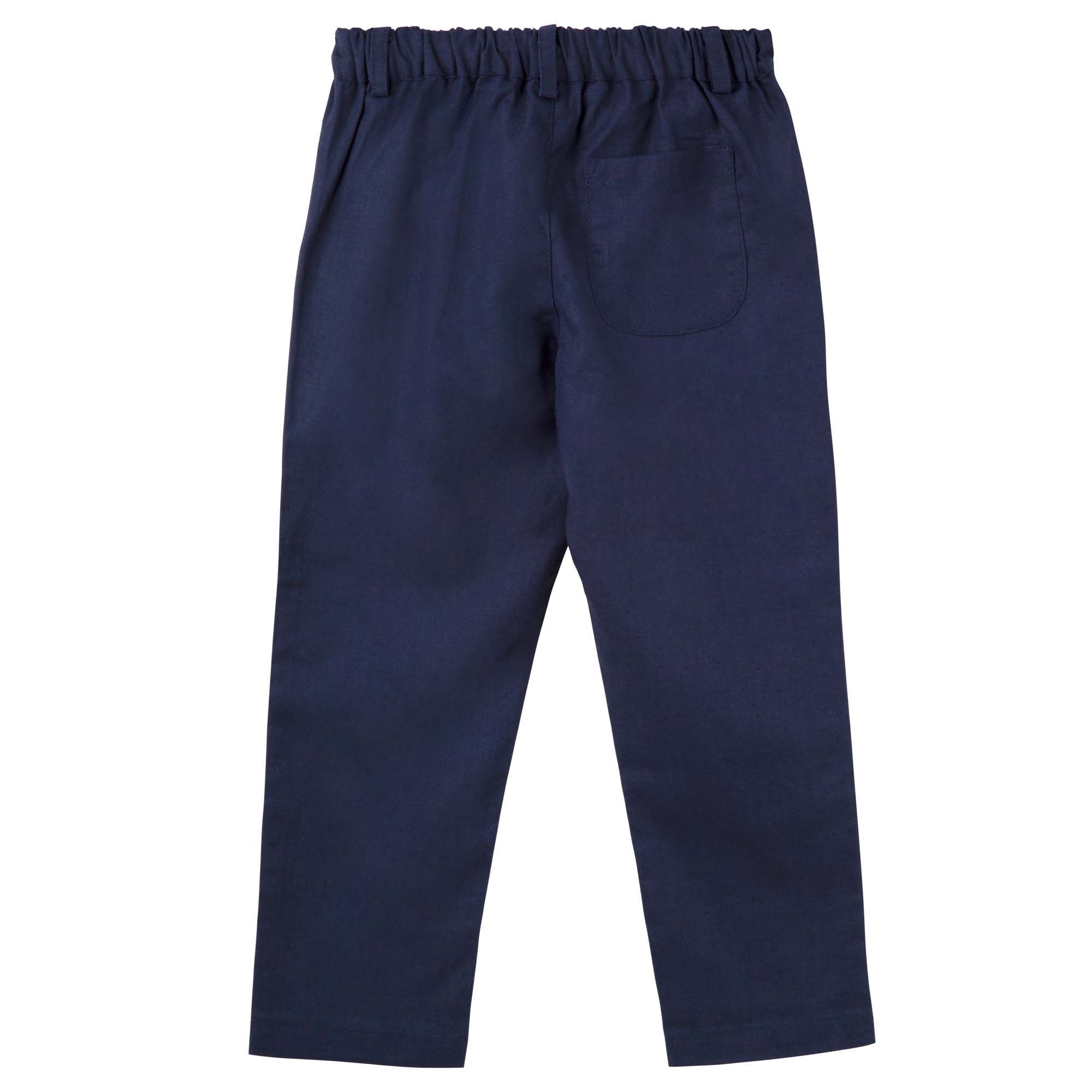 Finley Linen Pants - Navy - Image 3