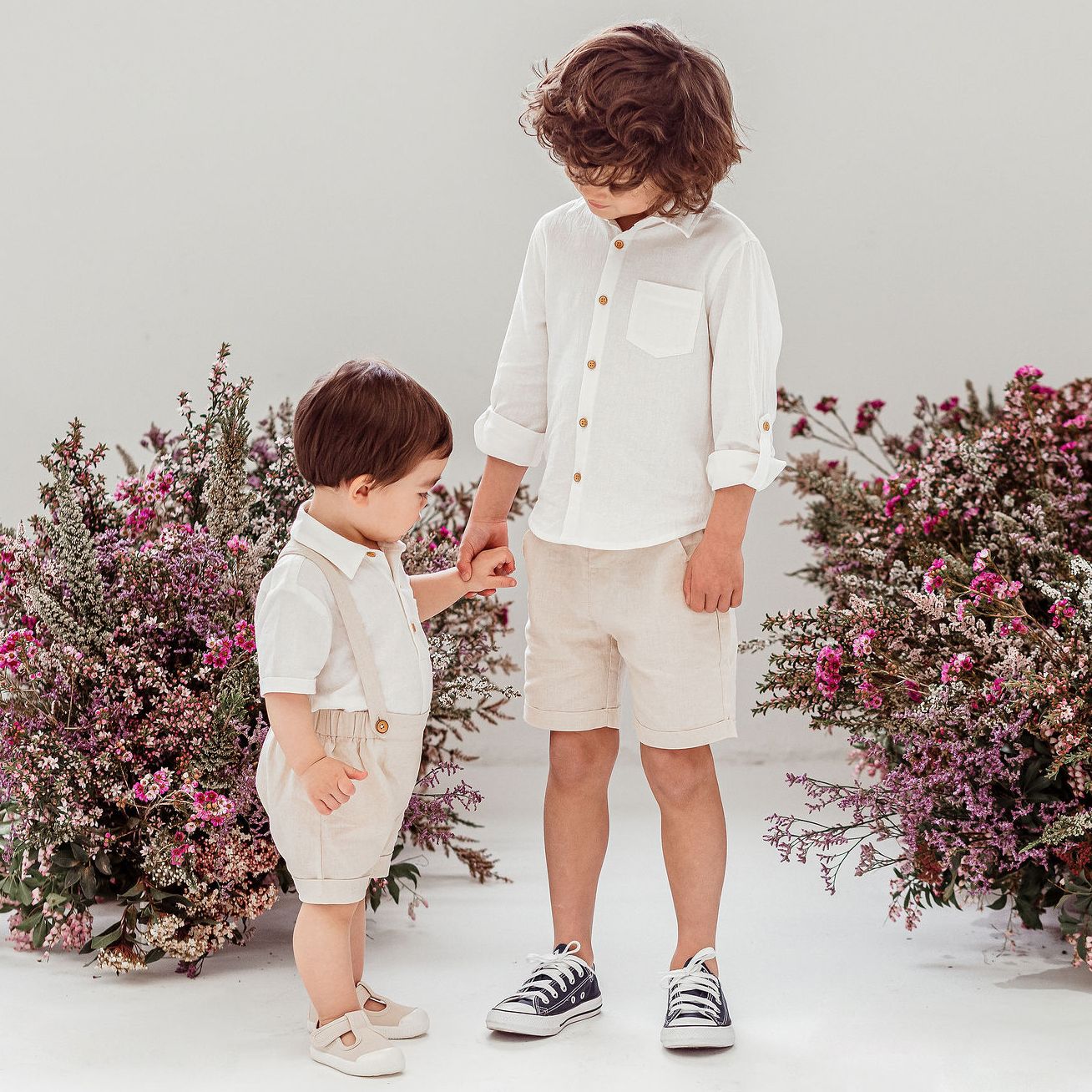 Finley Linen Suspender Shorts - Image 4