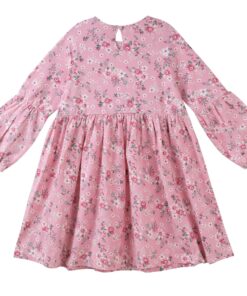 Alternative view of Pink Millie Floral L/S Poodle Sleeve Dress