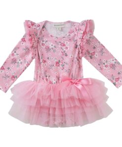 Pink Milly Floral Tutu Romper Dress