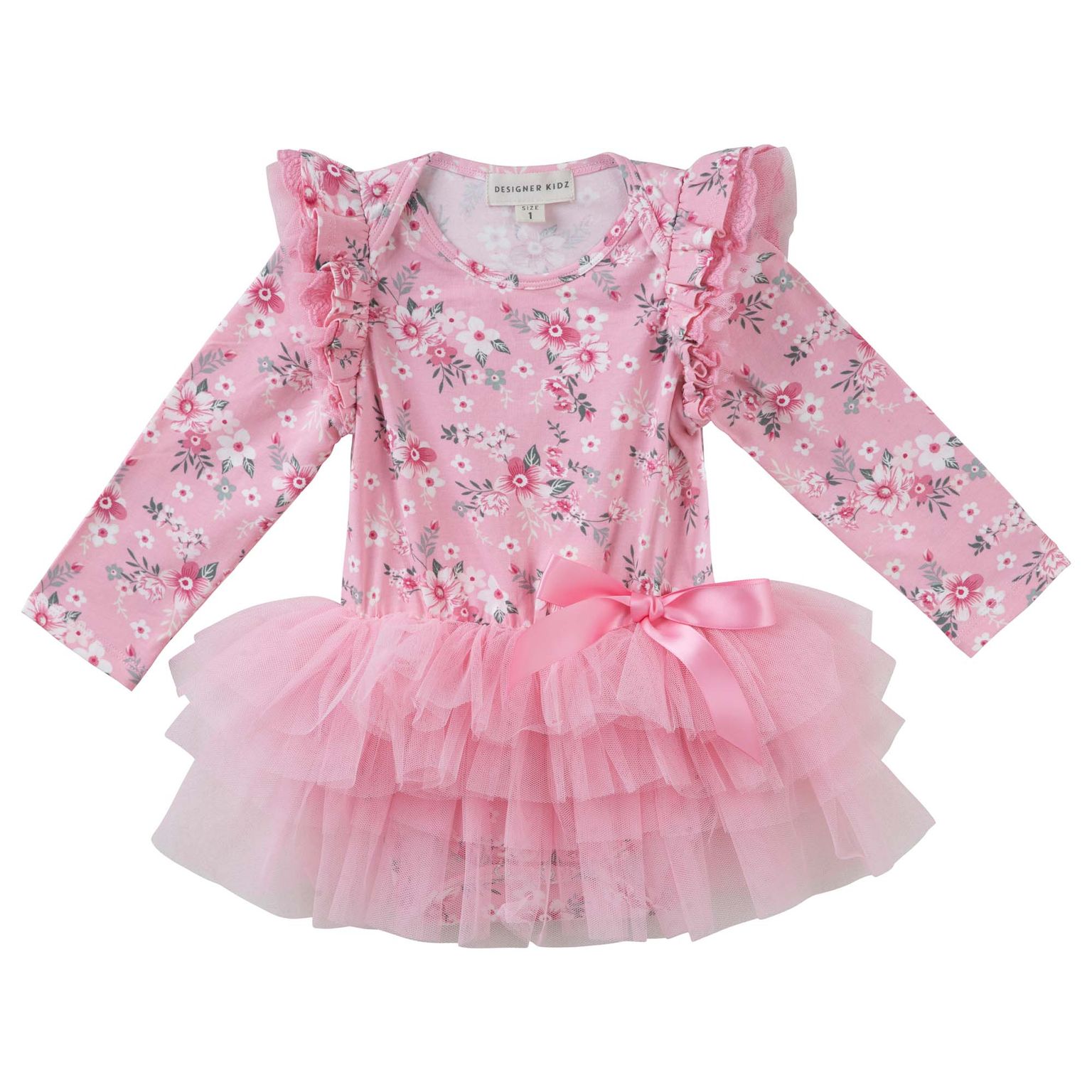 Pink Milly Floral Tutu Romper Dress