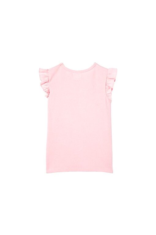 Blossom Pink Frill Rib Tee - Image 3