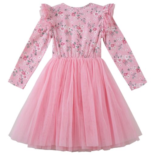 Milly Floral Tutu Dress - Long Sleeve - Image 3