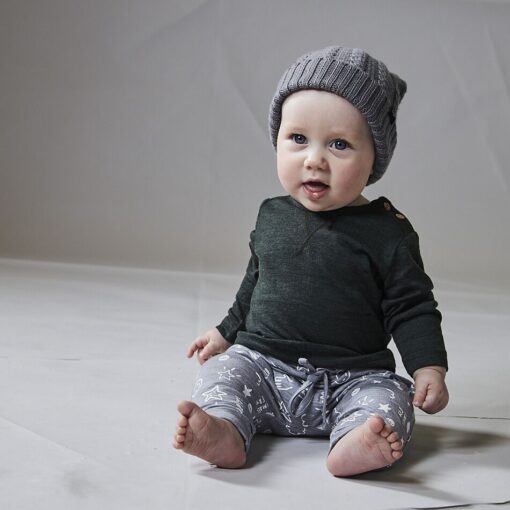 Moss Merino Wyatt Long Sleeve Tee - Image 2