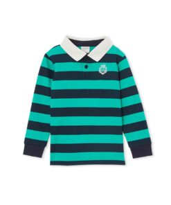 Green Stripe Rugby Jumper