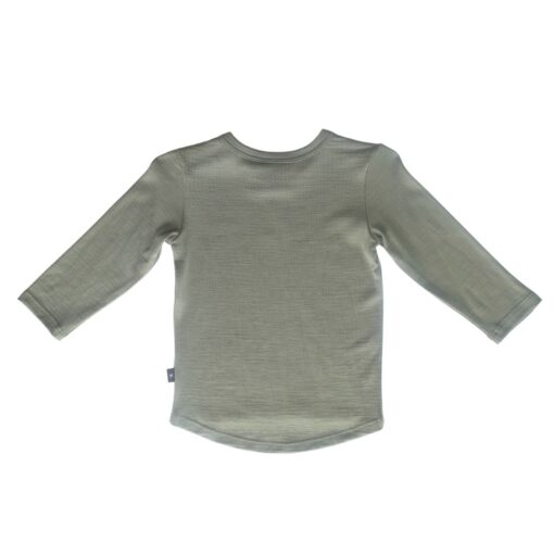 Merino Wyatt Longsleeve Tee - Sage - Image 3