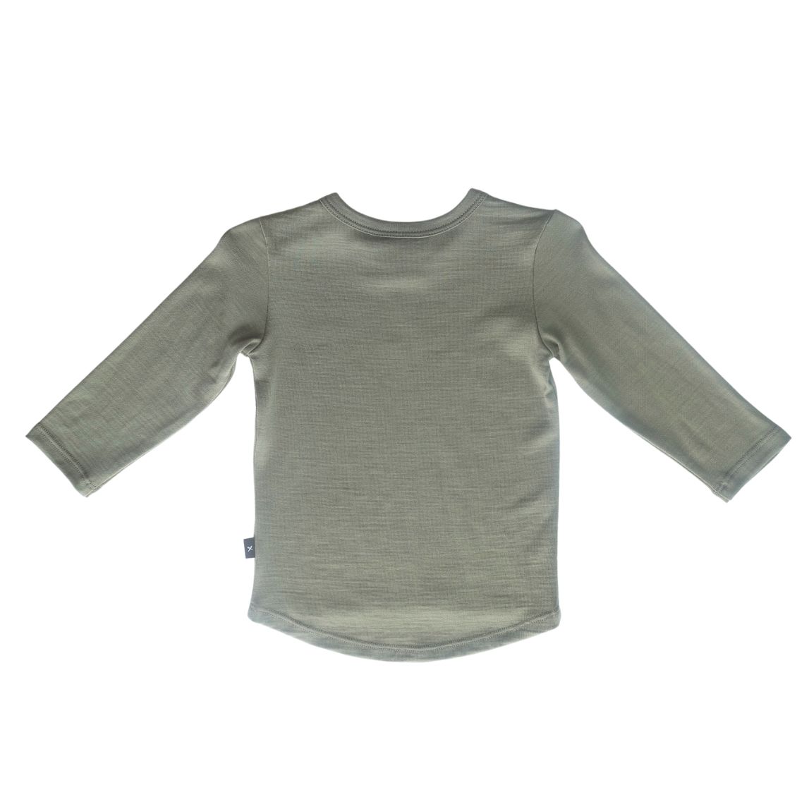 Merino Wyatt Longsleeve Tee - Sage - Image 3