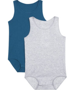 Singletsuit 2 pk - Bonds Wondercool Eyelet Grey/McDreamy