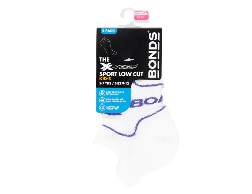 Sport Low Cut Socks - 2 Pack - Purple/Pink
