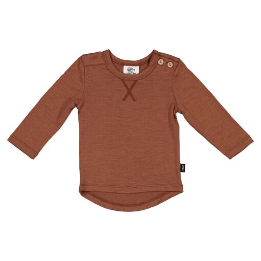 Russet  Merino Wyatt Long Sleeve Tee